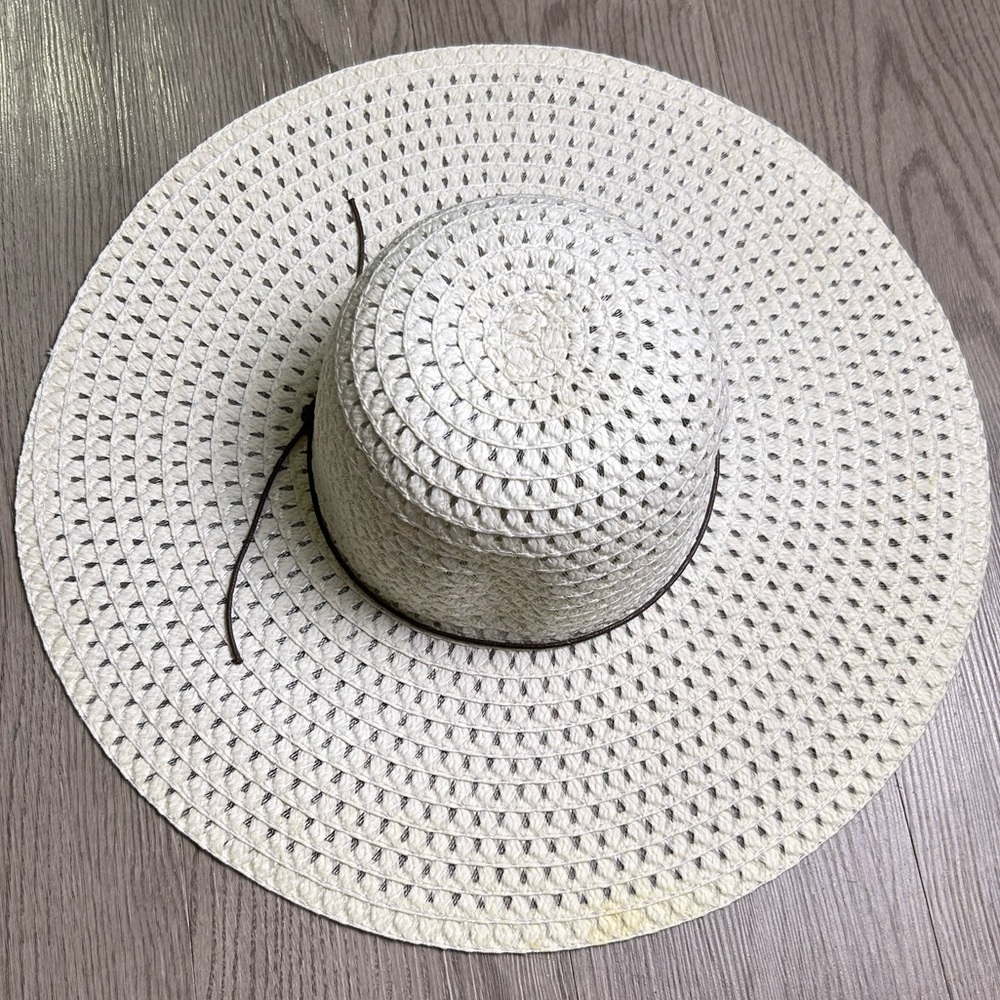 Women’s Straw Sun Hats Set of 3 Wide Brim Floppy Beach Boho Summer One Size - Picture 6 of 10